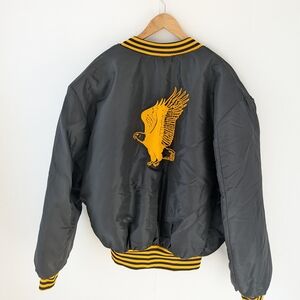Vintage Richlu Made in Manitoba Eagle Bomber Jacket - Size 46 / XXL